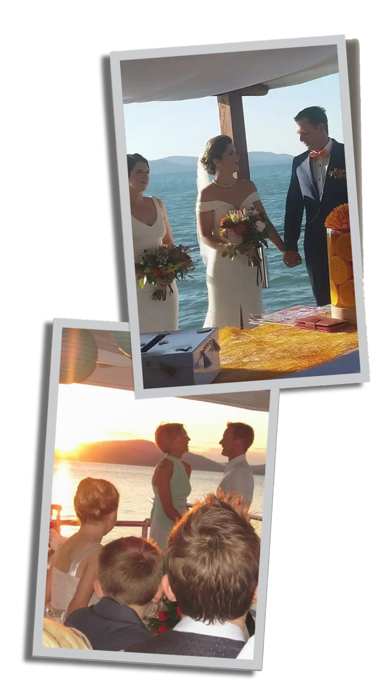 Whitsunday Weddings aboard Sundowner
